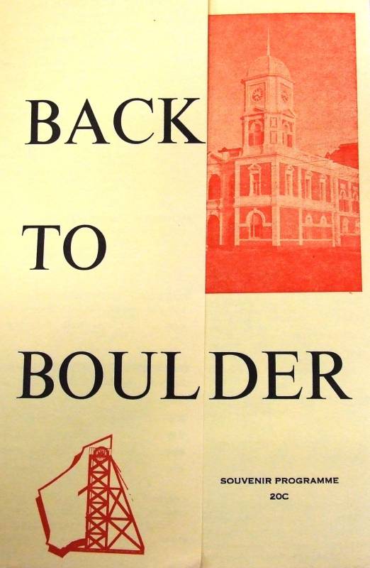 BACK TO BOULDER